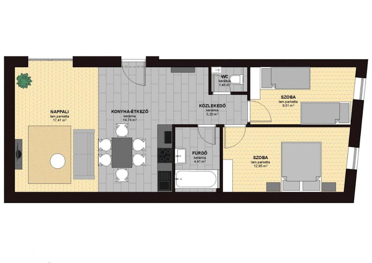 Dotis Apartman Tata Dış mekan fotoğraf