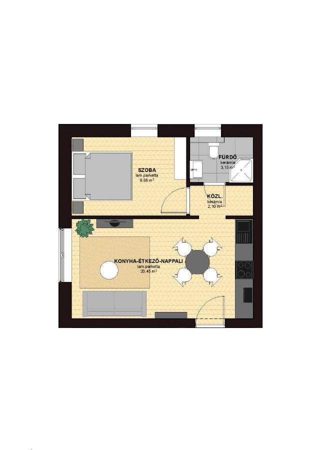 Dotis Apartman Tata Dış mekan fotoğraf